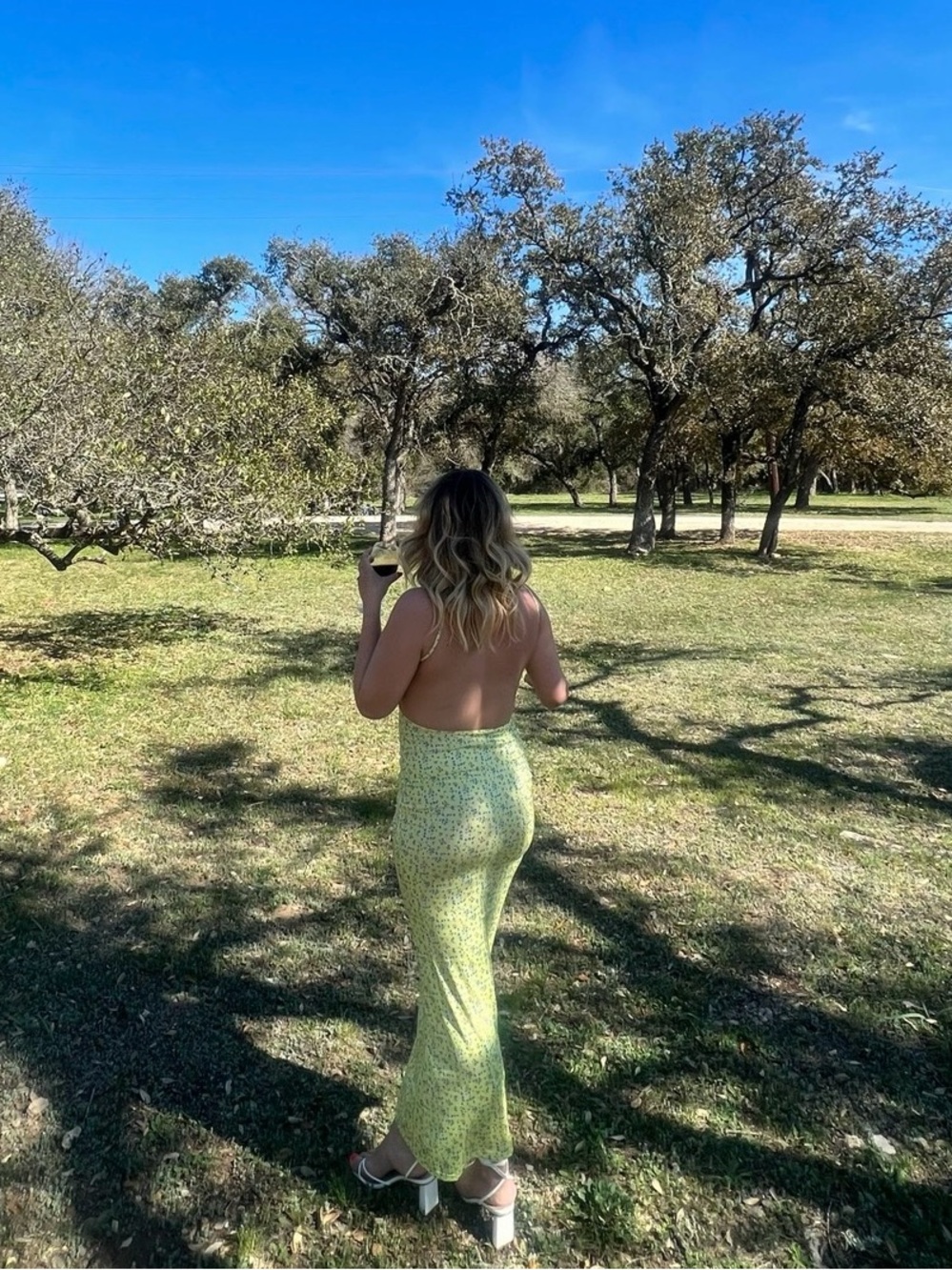 Yellow Floral Maxi Dress